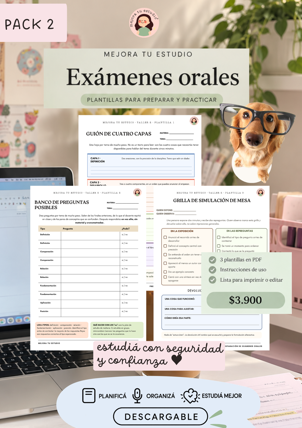 PLANILLAS para preparar tus exámenes orales